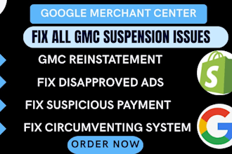 do gmc suspension fix disapproved ads google merchant centre reinstatement