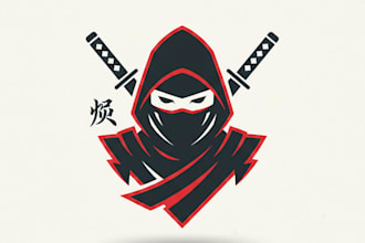 do make panda ninja mascot logo design with 1 day delivery