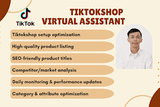professionally manage your tiktokshop setup and product listing