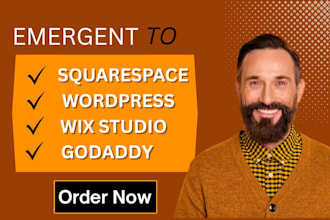 migrate emergent sh website to wordpress emergent sh to squarespace wix godaddy