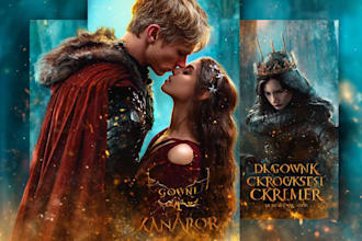 do a stunning romance book cover or an adult book cover
