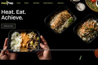 develop custom shopify store for meal prep food delivery store catering website