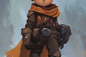 design 2d game items, skill icons, in unique style