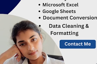 be your virtual assistant for customer support and excel tasks