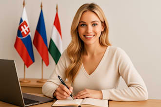 translate english, slovak, czech, and hungarian
