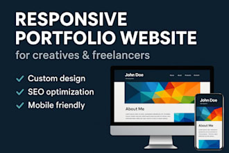 design a responsive portfolio website for creatives and freelancers