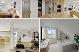 virtual staging, renovation of real estate,furniture staging in ue5,3ds max,c4d