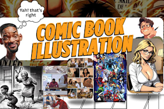 illustrate and draw your webtoon, vertical scroll webcomic page
