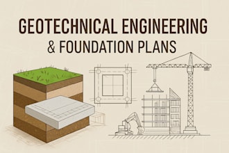 do geotechnical engineering report, foundation plan, and stamped letter for city
