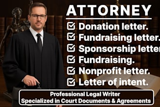 write donation letters, fundraising letters, sponsorship letters  nonprofit lois