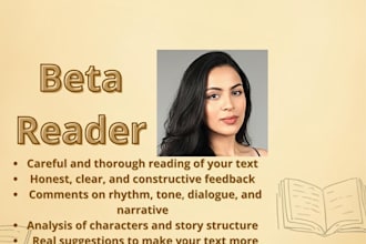 be your professional beta reader and provide detailed and critical feedback