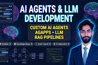 develop custom ai agents, llm apps and rag pipelines