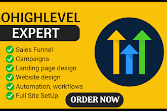 build gohighlevel website, gohighlevel landing page