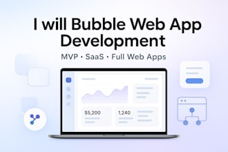 develop a fully functional bubble web app for your business or startup