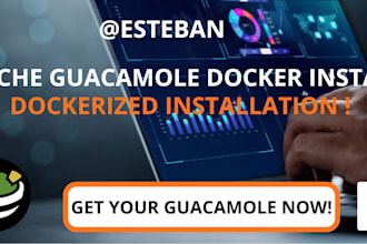 install and configure apache guacamole via docker for remote rdp and ssh access