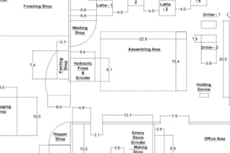 create facility layout and design in autocad, solidworks