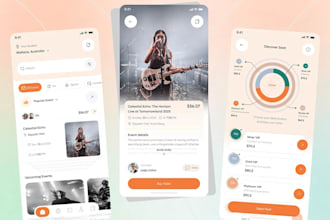 build event listing app, ticket listing app, event organiser app
