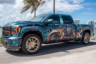 design car wrap and vector wrap, any vehicle wrap