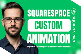 add custom finish layer animations and effects to your squarespace site