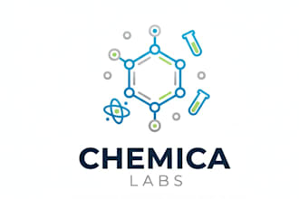 do chemistry science lab mascot logo