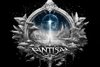 drawin awesome rpg fantasy or sci fi logo for you