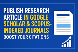 write and publish research articles in google scholar scopus indexed journals