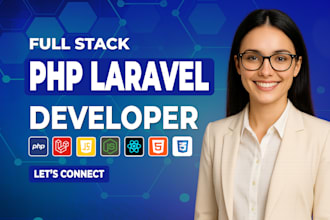 build secure and fast full stack web app with PHP laravel