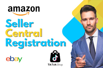create your amazon and tiktok seller central in uk