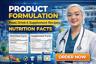 food scientist for food formulation beverages supplement recipe development