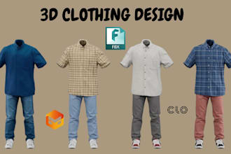 create 3d fashion design and render fashion pieces for metahuman clothing