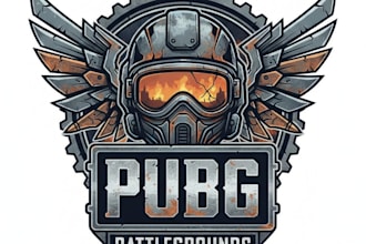 design a custom pubg gaming logo