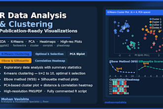 perform r data analysis, clustering and publication ready visualizations