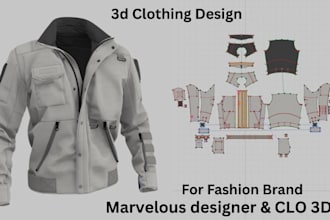 do custom 3d outfits garments virtual fashion render fashion pieces in clo 3d