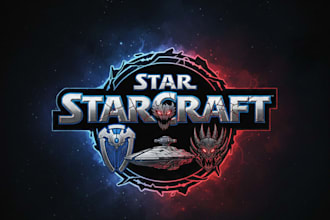 design a custom starcraft gaming logo