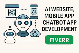 do ai website, mobile app, chatbot app development, ai agent