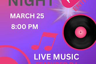 create a poster for the event