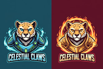 do tiger panther cheetah mascot logo with t shirt design