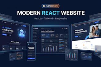 build a mordern react and next js website