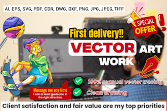 do vector artwork and vector tracing