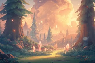 create magical cartoon ai illustrations