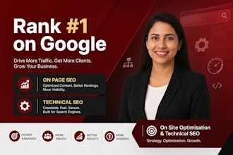 do on site optimization and technical SEO to improve google ranking