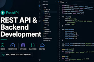 build your rest API and backend with python