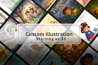 design KDP layout and vintage children book illustrations