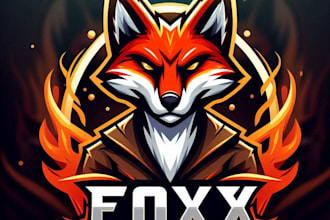 do fox logo pet cat or animal with t shirt design