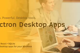 build a desktop app with electron, react and sqlite