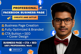 do facebook business page create, setup and optimization