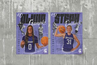 design custom graphics for you in singles, sets, or bundles