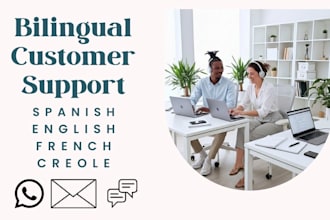 provide customer support in spanish, english and french