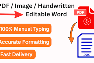 pdf and image professionally conversion to editable word
