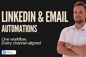 build linkedin and email automation that opens doors